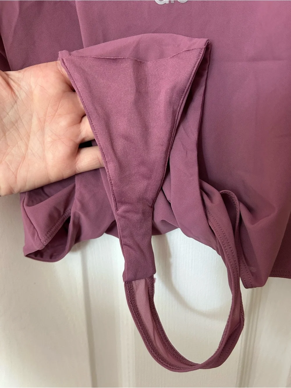 NWOT Alo Yoga Mesh Sheer Illusion Bodysuit - Soft Mulberry